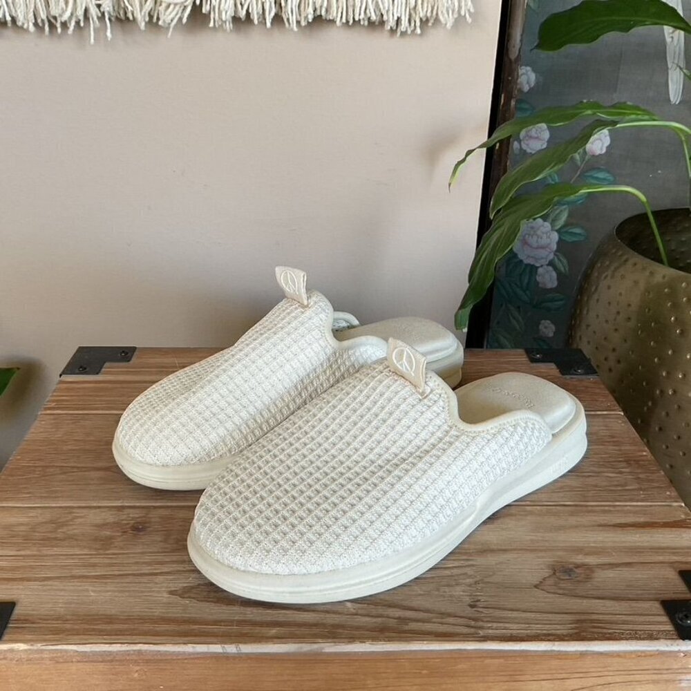 Museum of Peace & Quiet x Lusso Cloud Pelli Bone/Off White Slipper Mules Size 8
